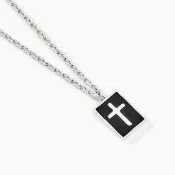 Collier Romaji Argent Blanc