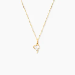 Collier Romance Or Jaune Oxyde De Zirconium