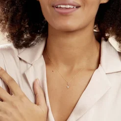 Collier Romance Or Jaune Oxyde De Zirconium