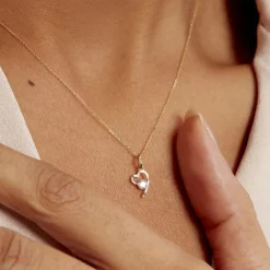 Collier Romance Or Jaune Oxyde De Zirconium