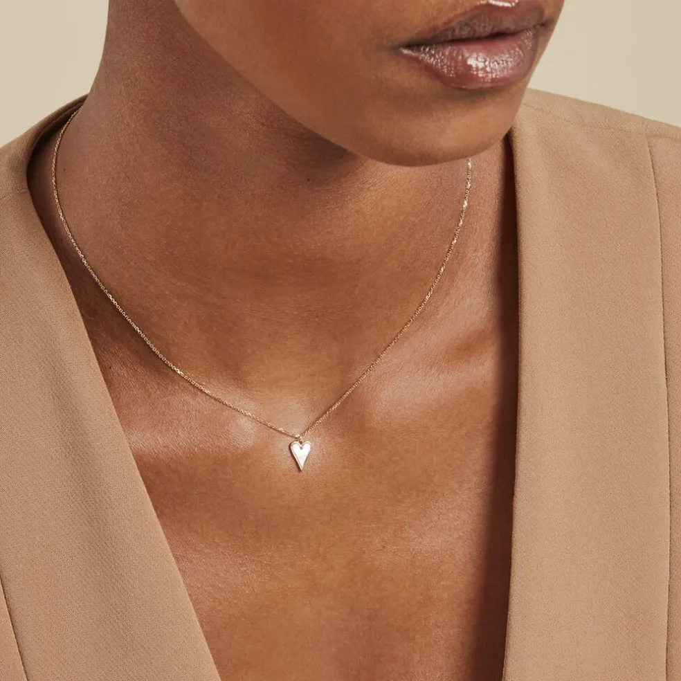 Collier Romancya Or Jaune Nacre