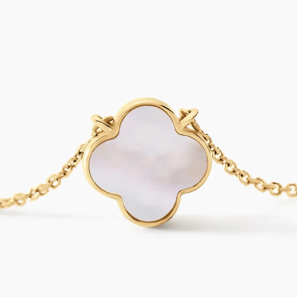 Collier Rosalite Or Jaune Nacre