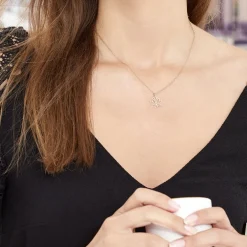 Collier Rosita Argent Rose