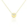 Collier Ruby Or Jaune Diamant