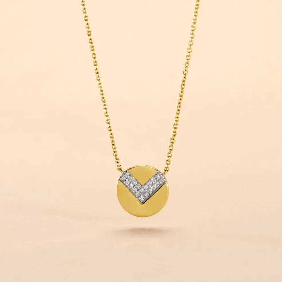Collier Ruby Or Jaune Diamant