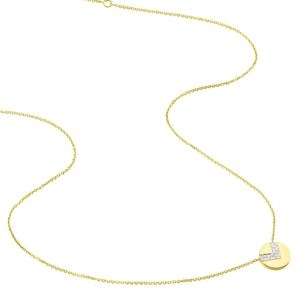 Collier Ruby Or Jaune Diamant