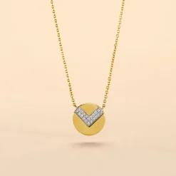 Collier Ruby Or Jaune Diamant