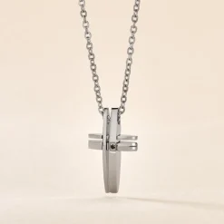 Collier Ruya Acier Blanc Oxyde De Zirconium