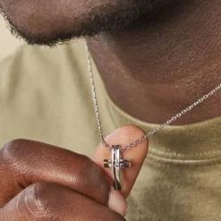 Collier Ruya Acier Blanc Oxyde De Zirconium