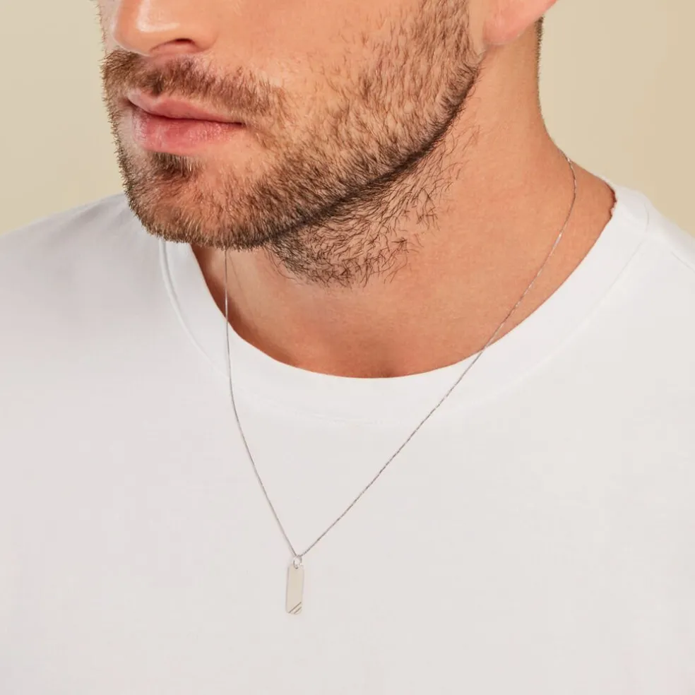 Collier Ryan Or Blanc