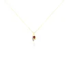Collier Sagesse Or Jaune Rubis Et Diamant