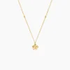 Collier Sakura Love Or Jaune Oxyde De Zirconium
