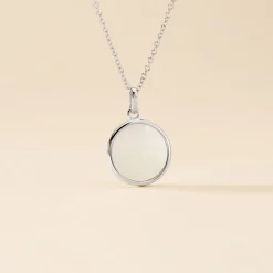 Collier Saül Argent Blanc Nacre