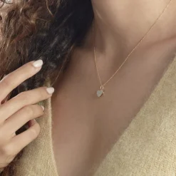 Collier Salviane Or Jaune Oxyde De Zirconium