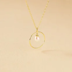 Collier Salvine Or Jaune Perle De Culture