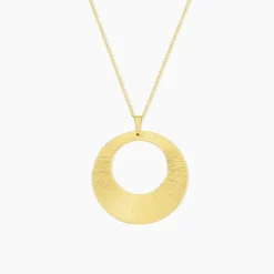 Collier Sautoir Acier Doré Rohan