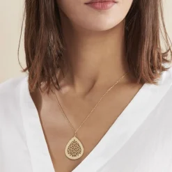 Collier Sautoir Acier Doré Iwona