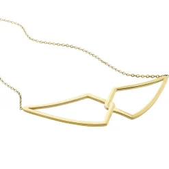 Collier Sautoir Adelind Acier Jaune