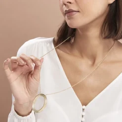 Collier Sautoir Agostino Acier Jaune