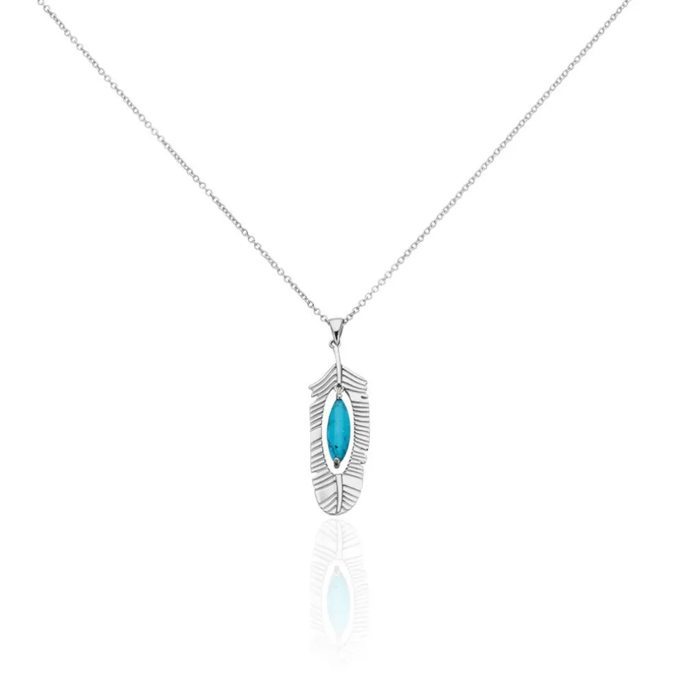 Collier Sautoir Dariella Argent Blanc Pierre De Synthese