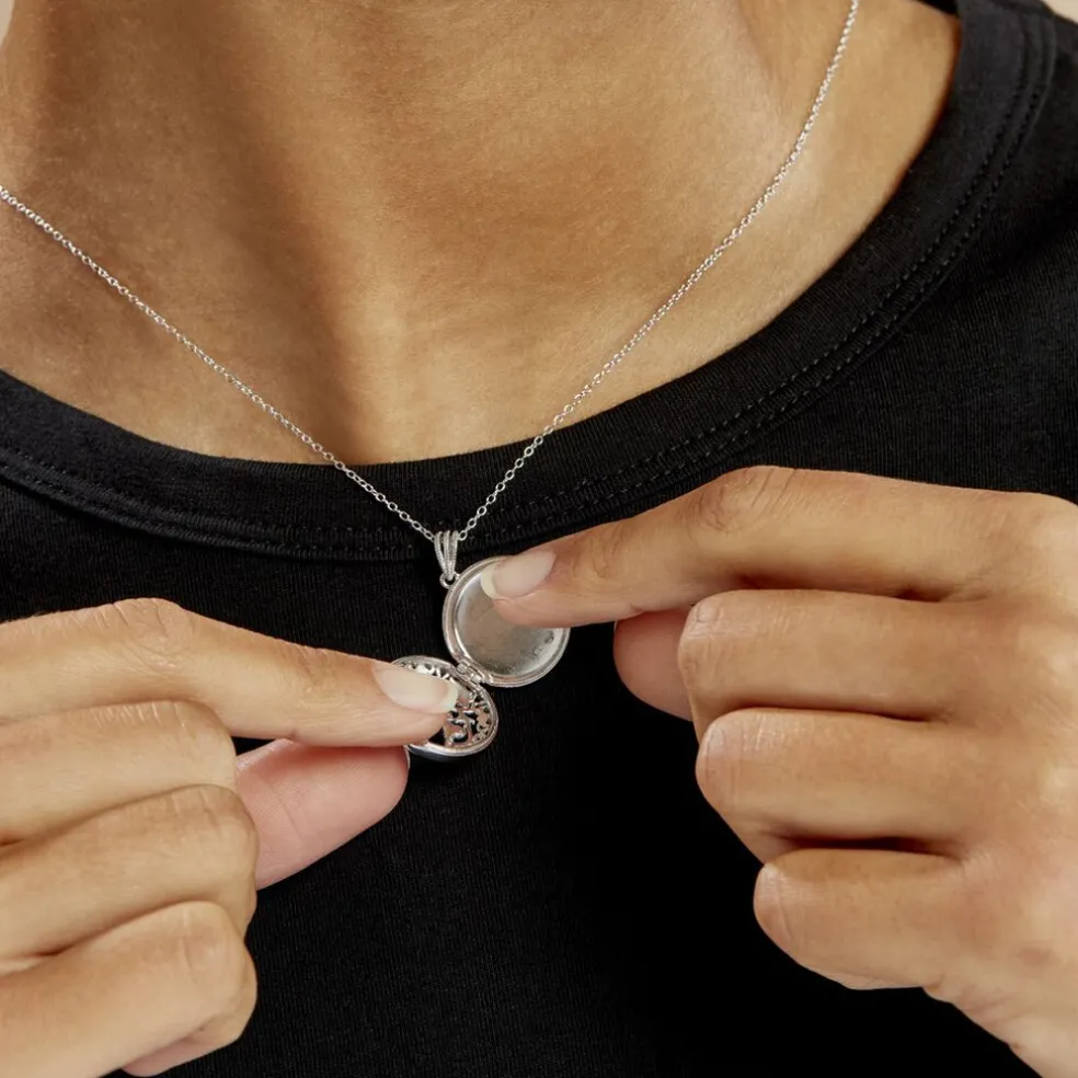 Collier Sautoir Fantine Argent Blanc Oxyde De Zirconium