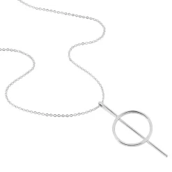 Collier Sautoir Timie Acier Blanc