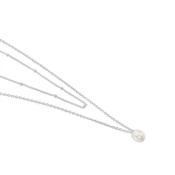 Collier Savino Argent Perle De Culture