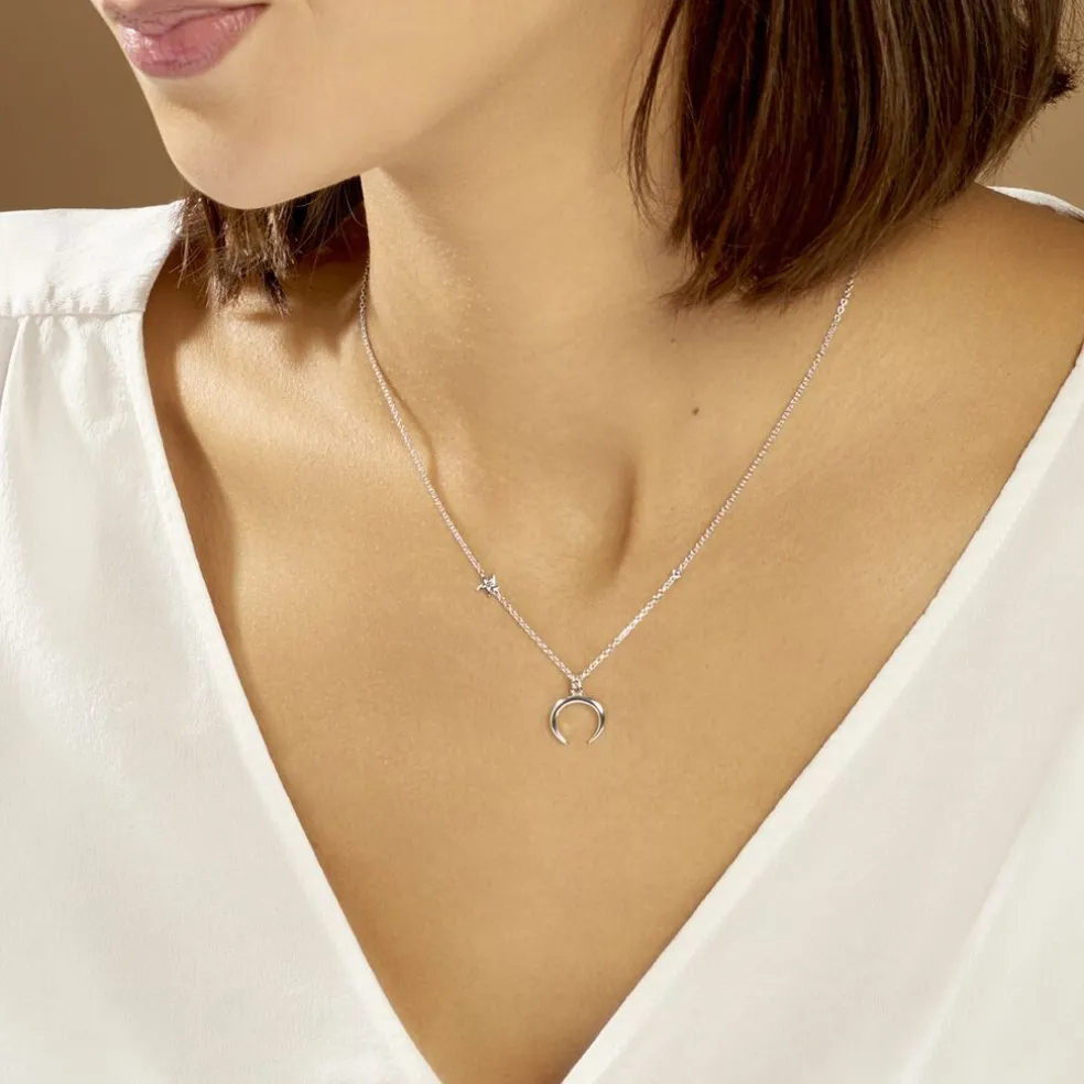 Collier Serenella Argent Blanc Oxyde De Zirconium