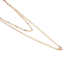 Collier Serres Argent Rose Oxyde De Zirconium