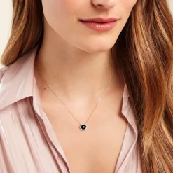 Collier Servius Or Jaune Oxyde De Zirconium