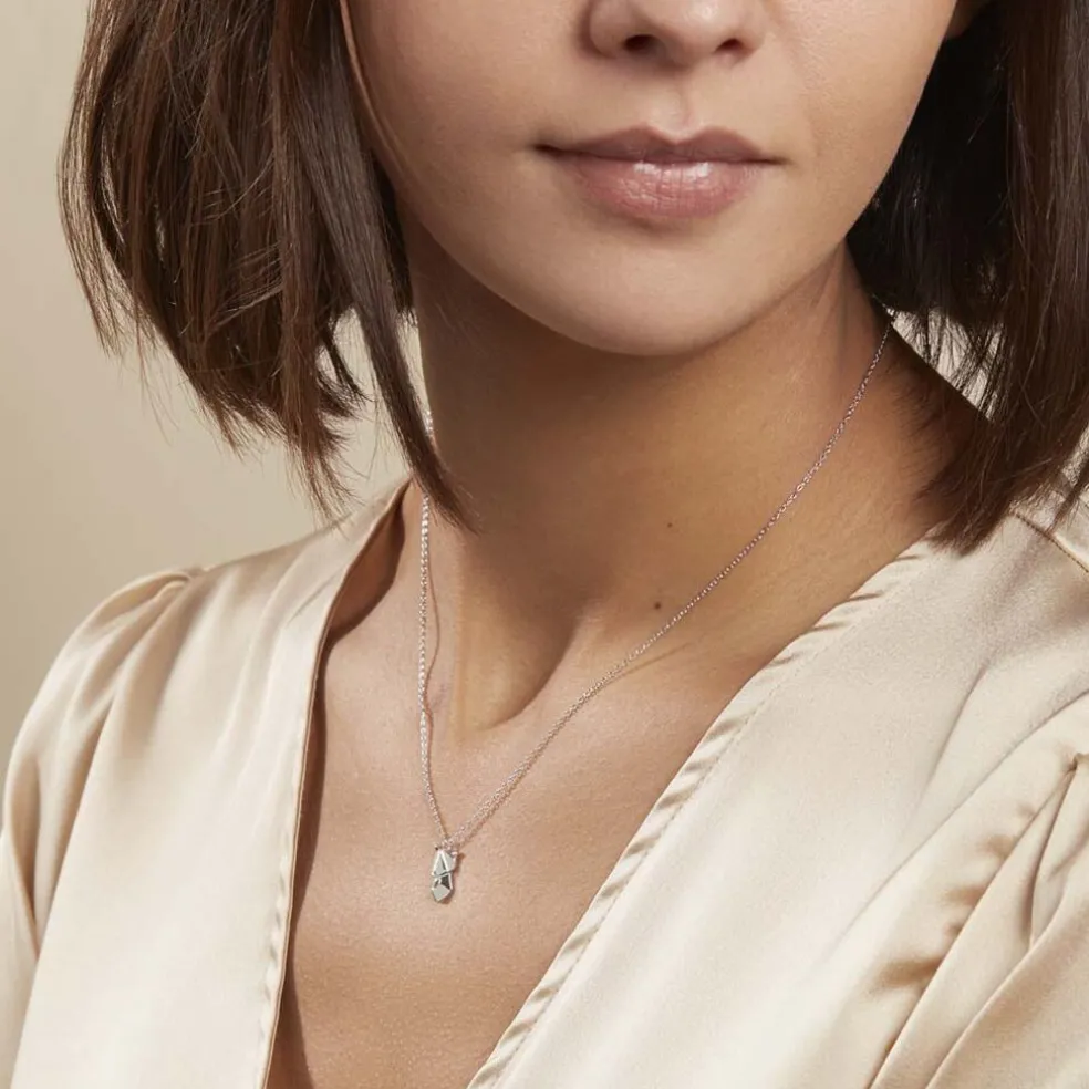 Collier Severiano Argent Blanc