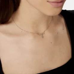 Collier Sevinc Argent Blanc