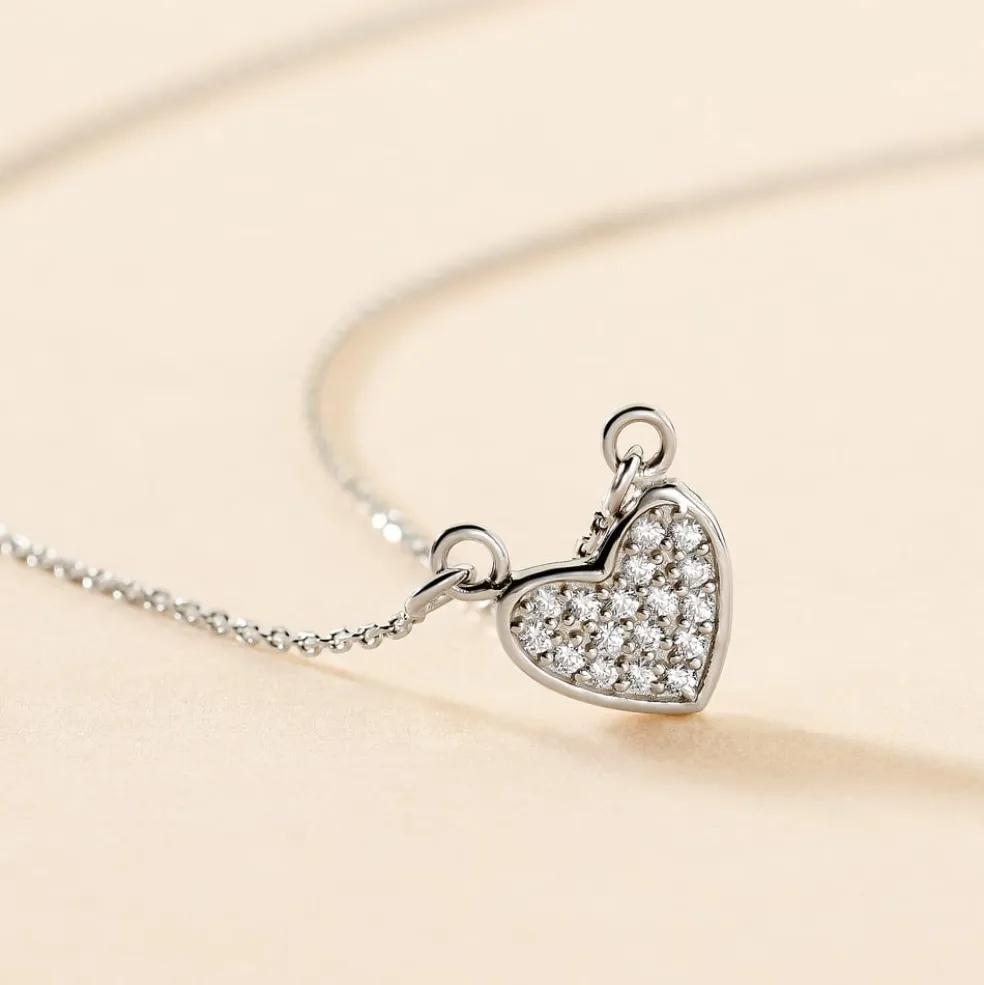 Collier Seya Argent Blanc Oxyde De Zirconium