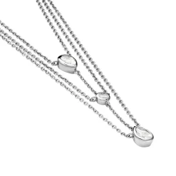 Collier Shanene Argent Blanc Oxyde De Zirconium