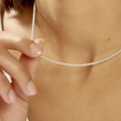 Collier Shaynisae Argent Blanc