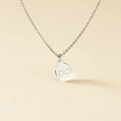 Collier Shereen Argent Blanc