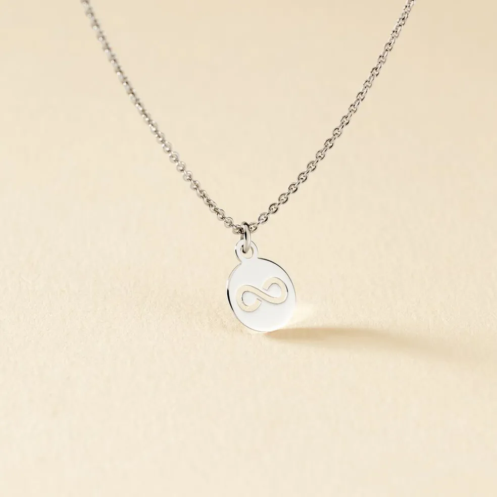 Collier Shereen Argent Blanc