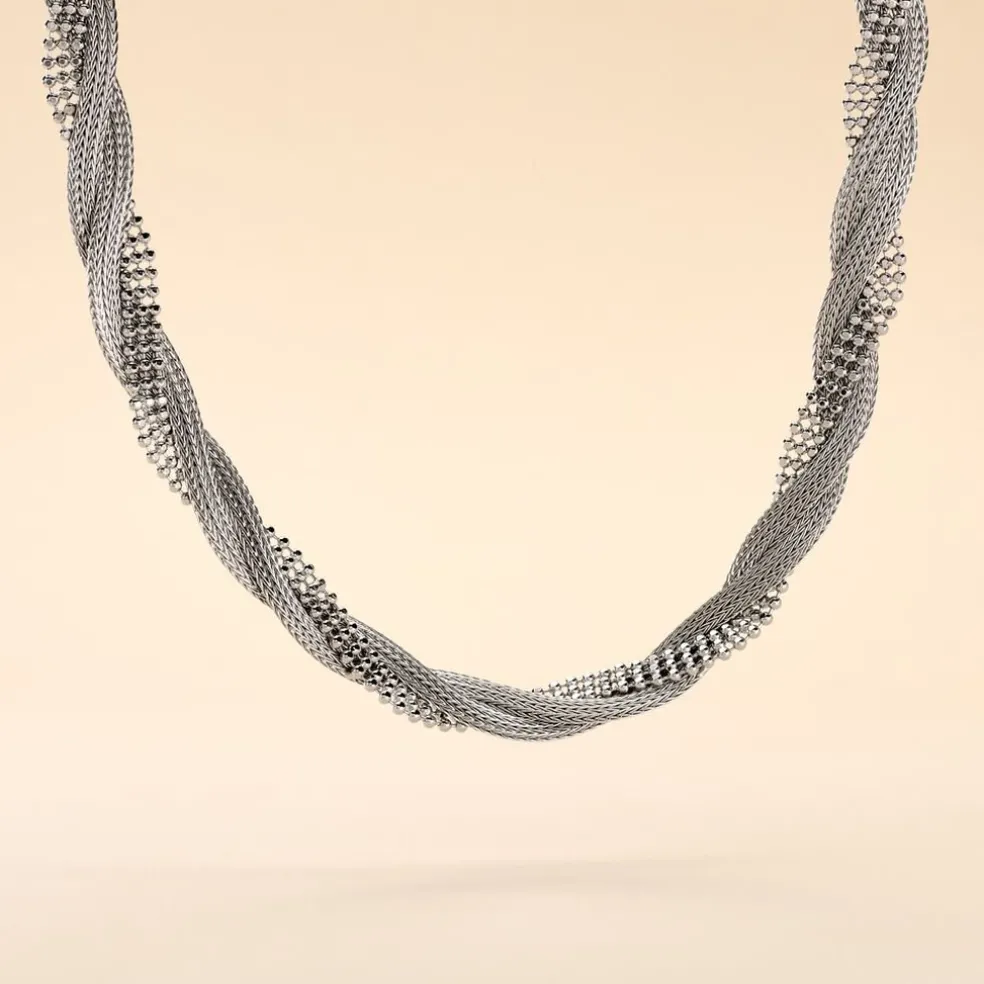 Collier Sheridan Argent Blanc