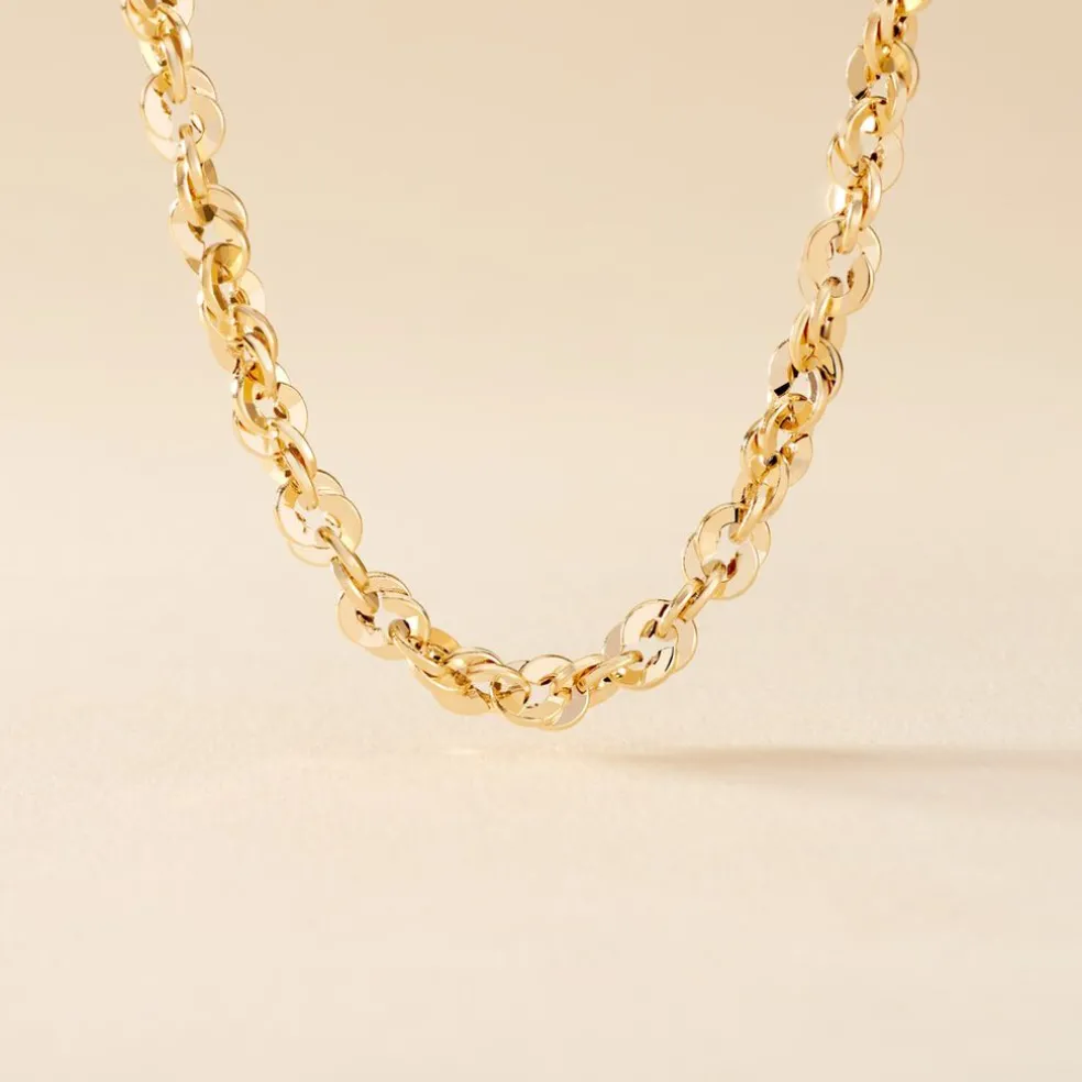 Collier Shiny Or Jaune