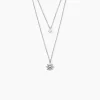 Collier Shone Argent Oxyde De Zirconium