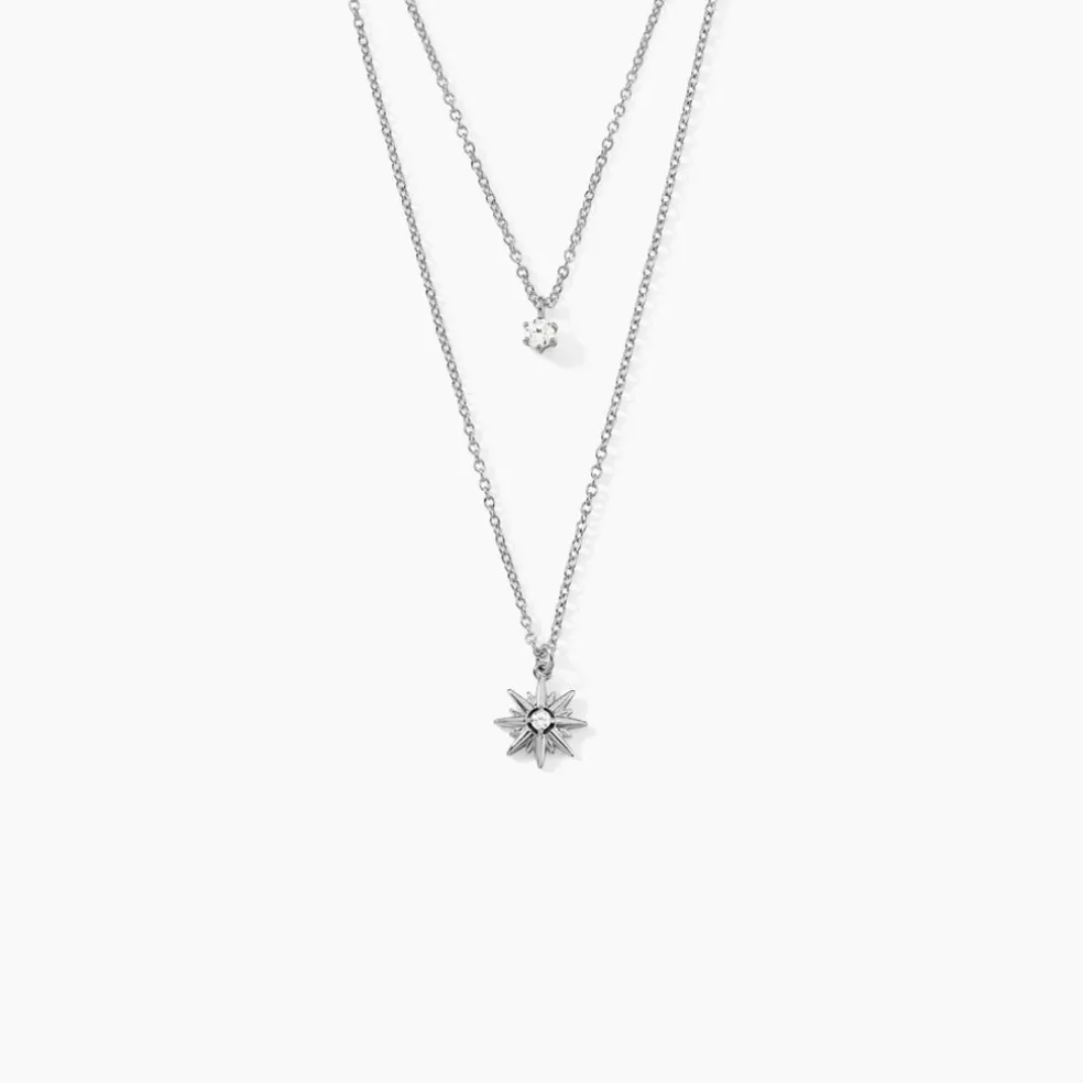 Collier Shone Argent Oxyde De Zirconium