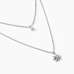 Collier Shone Argent Oxyde De Zirconium