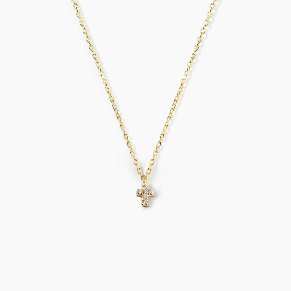 Collier Siem Argent Jaune Oxyde De Zirconium