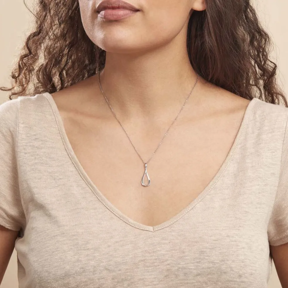 Collier Sila Argent Blanc