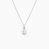 Collier Silvette Argent Blanc Oxyde De Zirconium