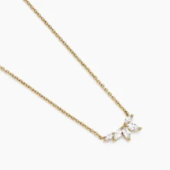 Collier Siona Plaque Or Jaune Oxyde De Zirconium