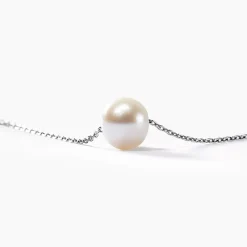Collier Sissy Or Blanc Perle De Culture