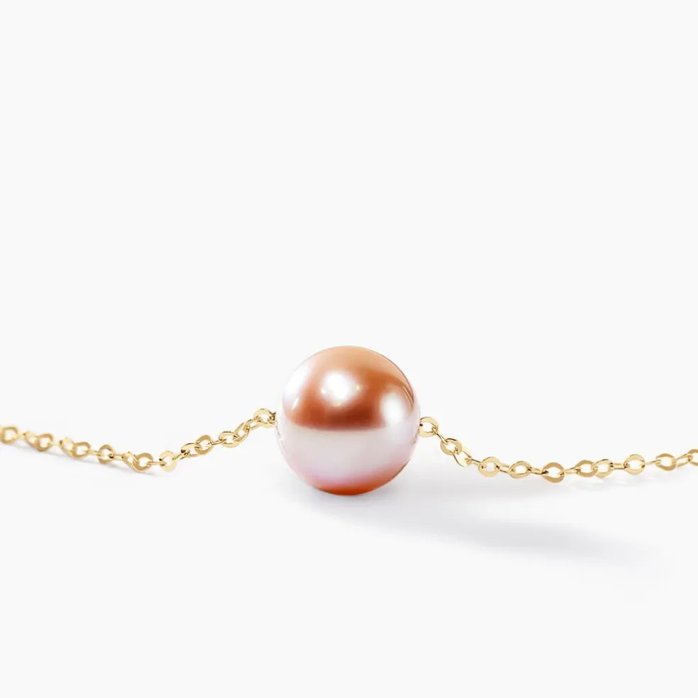 Collier Sissy Or Jaune Perle De Culture