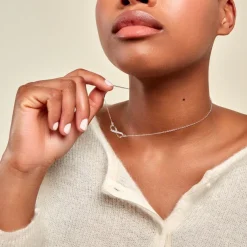 Collier Sohila Argent Blanc Oxyde De Zirconium