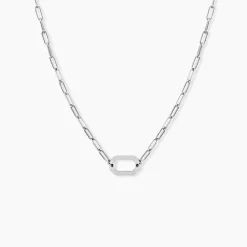 Collier Soho Argent Blanc